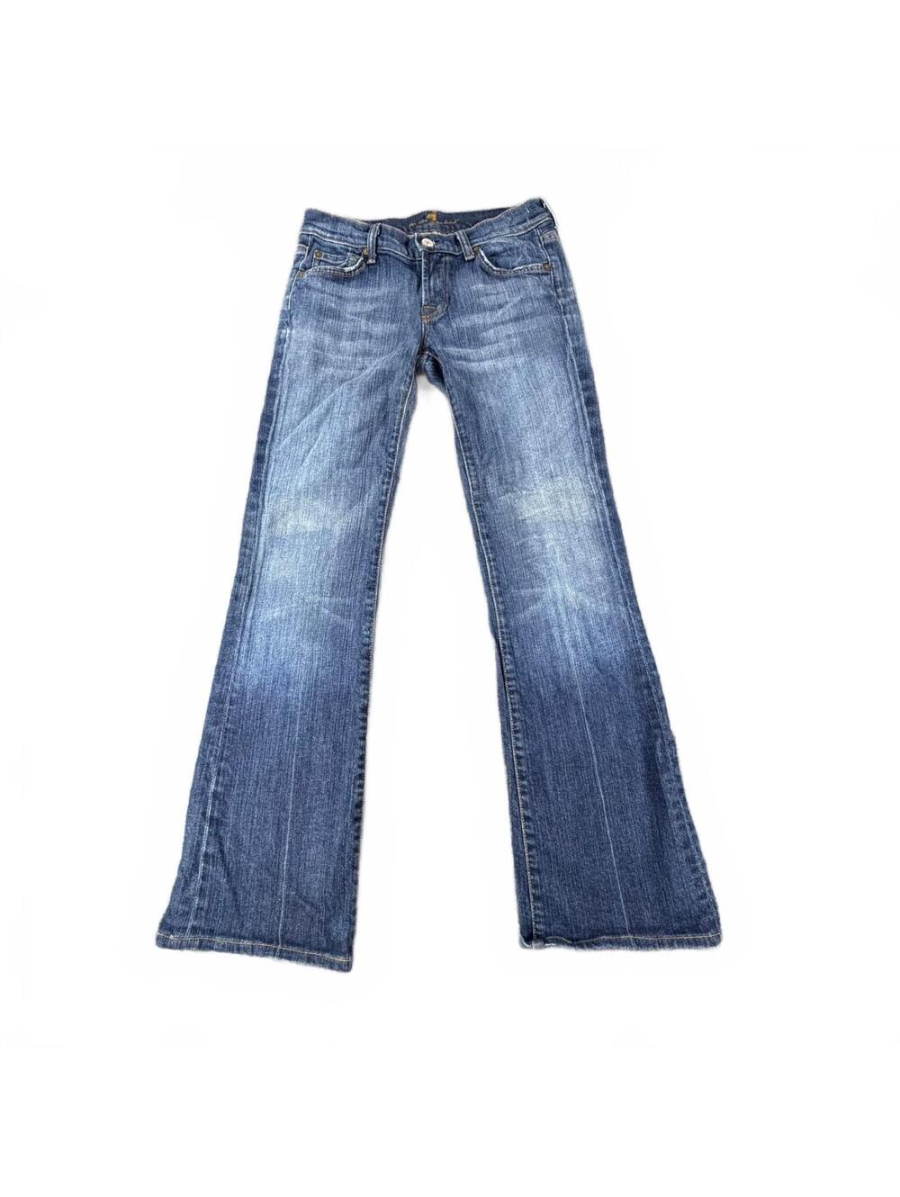 Women's 7 For All Mankind Medium Wash Bootcut Jeans Size 26, Made in USA